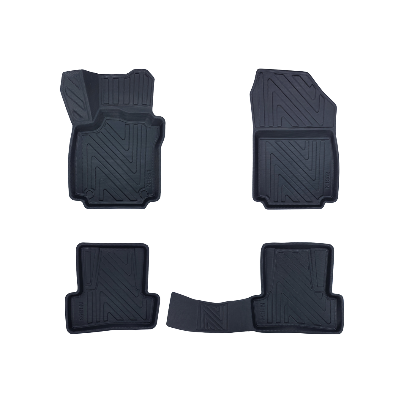 3D Fussmatten passend für Renault Clio 4 (IV) 2012 - 2019